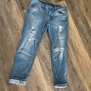 Vigoss The Chelsea Skinny Distressed Blue Jeans Sz 29